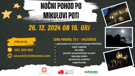 Nočni pohod po Mikulovi poti 26. 12.